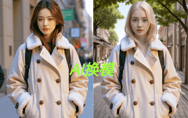 ai换模效果图